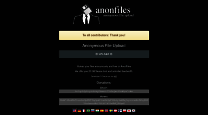 anonfiles.com - anonymous file upload - anonfiles