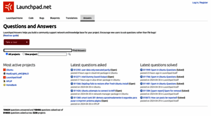 answers.launchpad.net