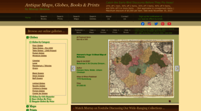 antiquemapsandglobes.com - murray hudson - antique maps, globes, books & prints