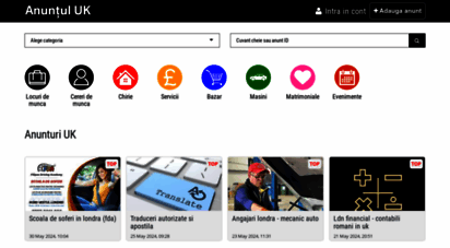 anuntul.co.uk - anuntul uk: anunturi romani in uk