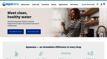 aquasana.com - aquasana water filters  whole house water filtration systems