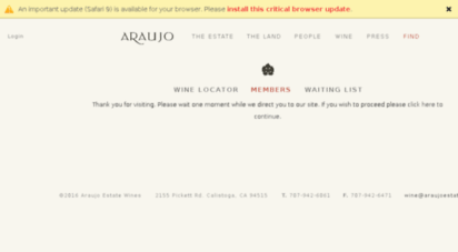 araujoestatewines.com
