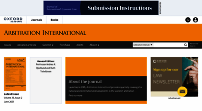 arbitration.oxfordjournals.org