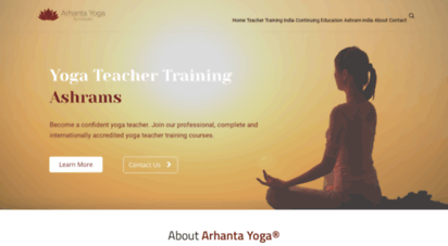 arhantayogaindia.com - yoga teacher training india
