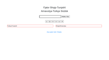 arnavutcasozluk.com - fjalor shqip-turqisht / arnavut&ccedila - t&uumlrk&ccedile s&oumlzl&uumlk