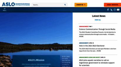 aslo.org - aslo: ssociation for the sciences of limnology and oceanography