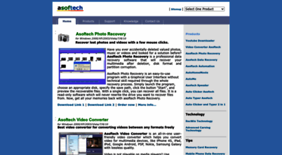 asoftech.com - asoftech: automation, photo recovery, speeder, automate repetitive tasks, data recovery, adjust game speed