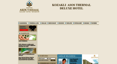 asosthermal.com - asos thermal hotel nev�ehir kozakl� asos termal deluxe otel 5 y�ld�zl�san�ta� thermal spa