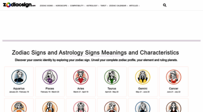 astrology-zodiac-signs.com - 12 astrology zodiac signs dates, meanings and compatibility
