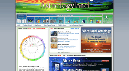 astrologyland.com - astrologyland - horoscope, astrology charts, tarot, natal chart.