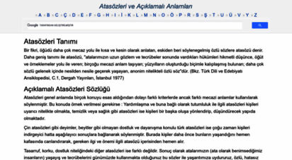 atasozlerianlamlari.com - atasözleri ve anlamları açıklamalı atasözü deyimler sözlüğü