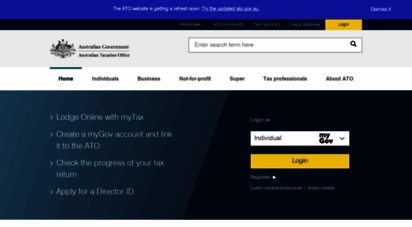 ato.gov.au - home page  australian taxation office