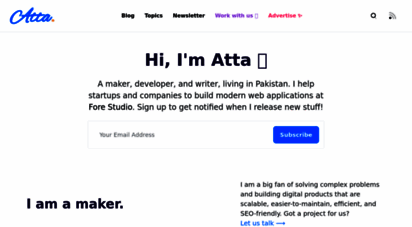 attacomsian.com - atta-ur-rehman shah - founder. developer. blogger.