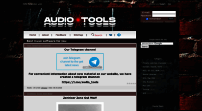 audio.tools - home page » best music software for you
