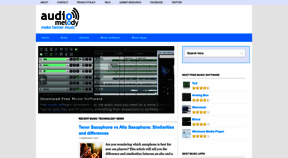 audiomelody.com - audiomelody - free music software, apps & recording / mixing tutorials
