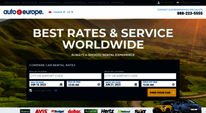 autoeurope.ca - auto europe discount car rentals, airfare, and hotels