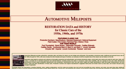 automotivemileposts.com