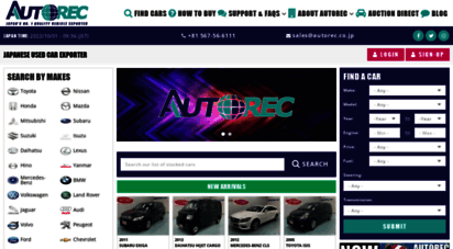 autorec.co.jp - japanese used cars sale. direct import used cars from autorec