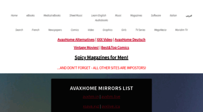 avaxhome-mirrors.pw - avaxhome mirrors list