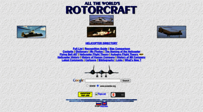 aviastar.org - all the world´s helicopters and rotorcraft - the most complete helicopter collection in the world. helicopters, autogyros, tilt-rotors, tilt-wings etc.