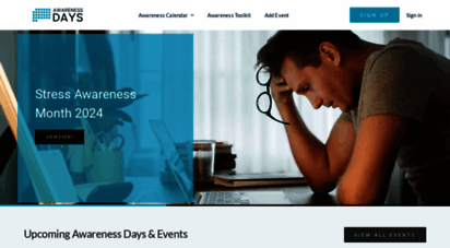 awarenessdays.com - awareness days - international awareness events calendar - 2020 & 2021
