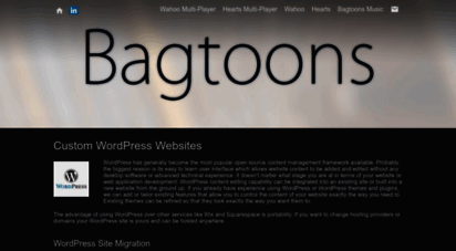 bagtoons.com - bagtoons: web design, development and custom wordpress sites