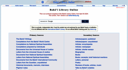 bahai-library.com - bahá´í library online