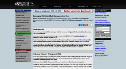bankruptcyservices.co.uk - bankruptcy uk  voluntary bankruptcy uk  debt advice and information