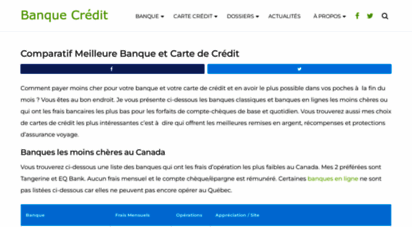 banquecredit.ca - comparatif meilleure banque et carte de crédit