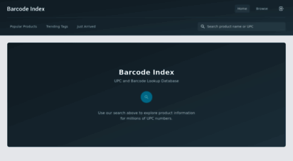 barcodeindex.com - upc and barcode lookup database  barcode index