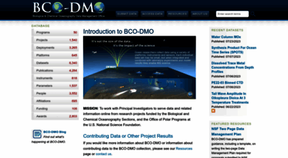 bco-dmo.org - introduction to bco-dmo  bco-dmo