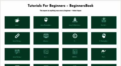 beginnersbook.com - beginnersbook.com - tutorials for beginners