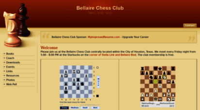 bellairechessclub.com - bellaire chess club  veni, vidi, vici