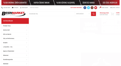 besinmarket.com.tr - besin market - türkiyenin sporcu gıdaları marketi  besin market