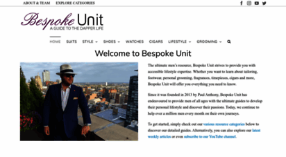 bespokeunit.com - 1 men´s lifestyle & fashion blog  for the best life & style bespoke unit