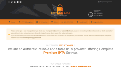best-iptv-shop.com - iptv subscription : premium iptv service  best iptv server