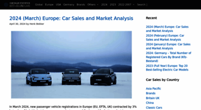 best-selling-cars.com - car sales statistics - lists of the best-selling cars around the world
