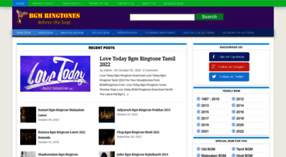 bgmringtones.com - bgm ringtones - tamil  telugu  hindi  malayalam mobile ringtones