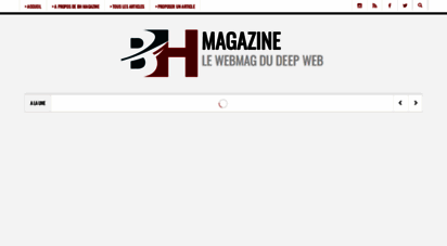 bhmagazine.fr - bh magazine : le webmagazine du depp web et de l&039actualité généraliste