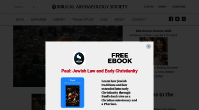 biblicalarchaeology.org - home - biblical archaeology society