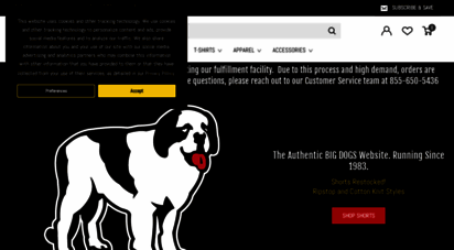 bigdogs.com - big dog sportswear - t-shirts, shorts, and apparel for big dogs