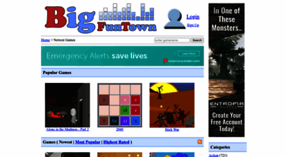bigfuntown.com - big fun town - play free games online
