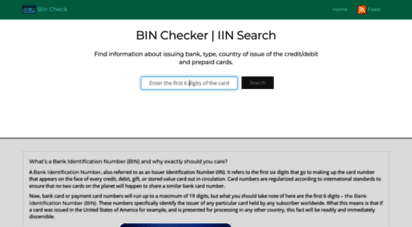 bincheck.org - bin checker  iin lookup  bincheck.org