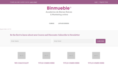 binmueble.com - 503 service temporarily unavailable