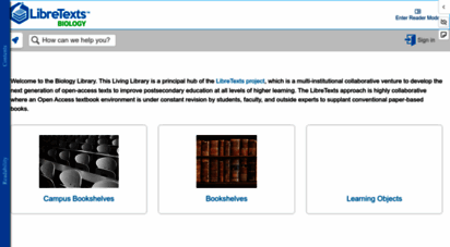 similar web sites like bio.libretexts.org