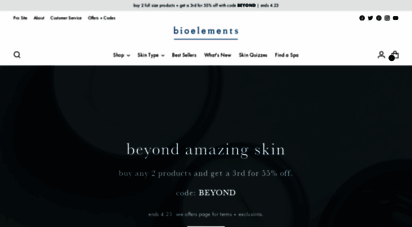 bioelements.com - professional skin care products and treatments  bioelements
