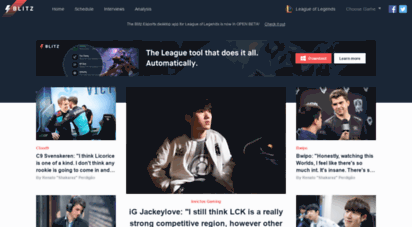 blitzesports.com - blitz esports - esports news, schedule, and match results