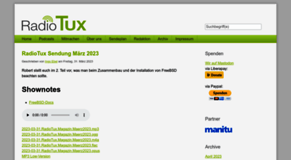 similar web sites like blog.radiotux.de