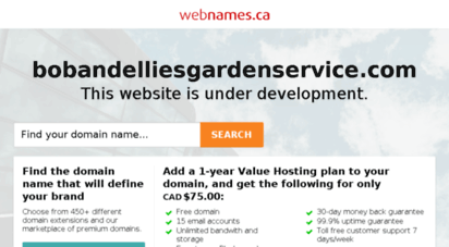 bobandelliesgardenservice.com