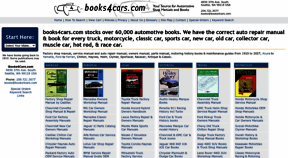 books4cars.com - books4cars.com - every repair manual, service manual, owners manual and book for your car, truck and motorcycle